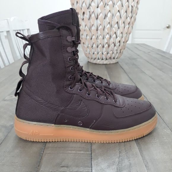Nike Other - Nike Air Force One High Deep Burgundy Sz 11
